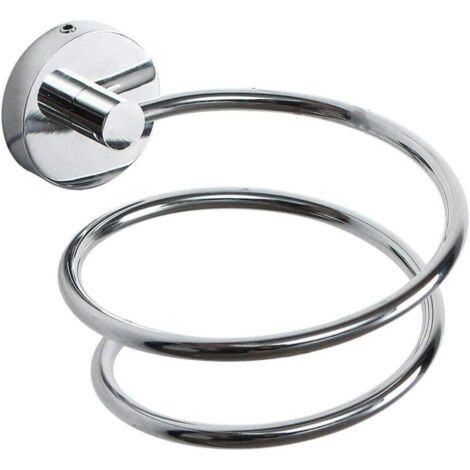 Porte Sèche Cheveux Mural, 10585130mm, Rangement/support De Sèche-cheveux En 304 Acier Inoxydable, Accessoires Pour Salle De Bain