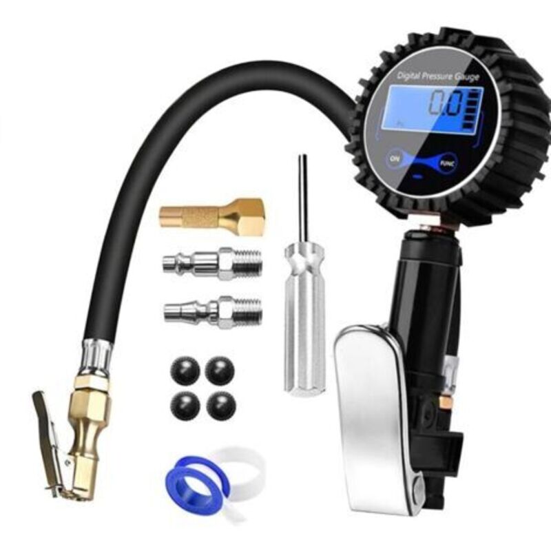 Numerisches Manometer, Hochpräzises Digitales Messgerät, 200 Psi Druckpistole Und Kompressor Mit Lcd-bildschirm Für Das Auto Camion Moto Vélo