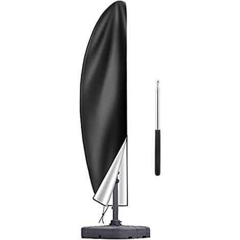 Housse Parasol Déporté Für Sonnenschirm Ø 2–4 M, 210d Housse De Protection Für Sonnenschirm Mit Sac De Rangement, Schwarz 280 Cm (30 X 81 X 45 Cm)