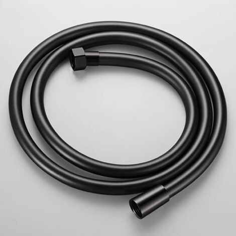 1,5 M Schwarzer Flexibler Pvc-brauseschlauch Für Badezimmer-handbrause