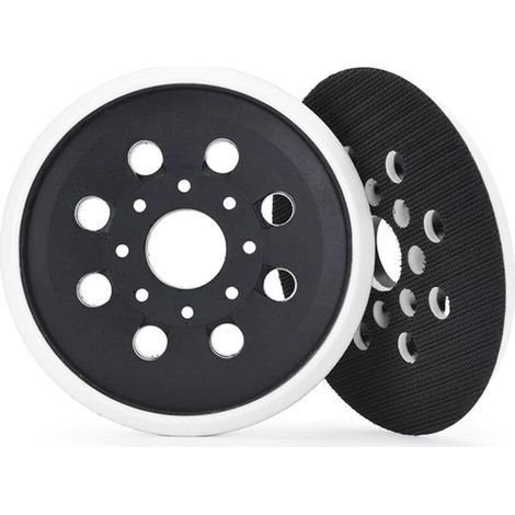 2 Stück 125 Mm Schleifpad Mit Klettverschluss, 8 Löcher, Kompatibel Mit Bosch Pex 300 Ae Und Pex 400 Ae Exzenterschleifer