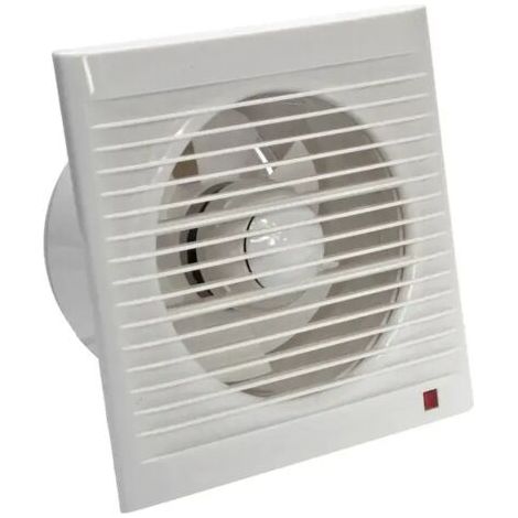 Absaugventilator 160 Mm 15 W 140 M³/h Mit Rückschlagklappe Salle De Bain, Küche, Büro, Wc, Silencieux,