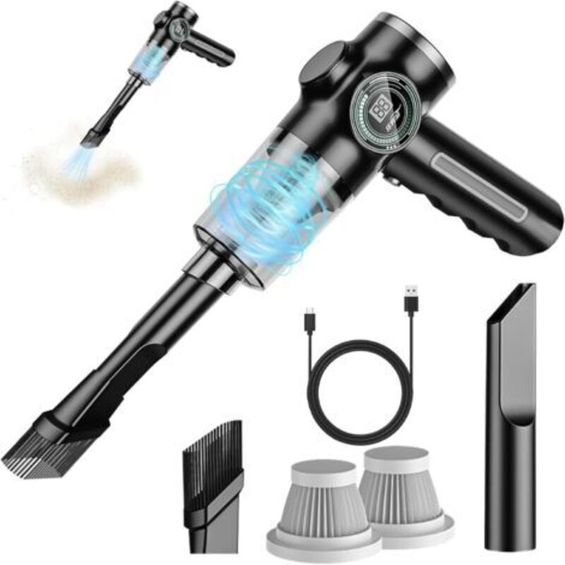 Hauptstaubsauger Ohne Filter, 290.000 Pa Mini-sauger, 2-in-1-sauger Für Den Verkehr, Tragbarer Staubsauger, Tischstaubsauger, Staubsauger Für Die Tierhaltung Im Auto Von Maison Cuisi