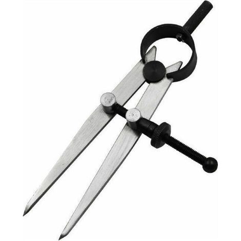 Trockenpunkt-kompass, Leder-federteiler, Drehbares Kratz-bastelwerkzeug, Verstellbarer Lederhandwerks-kompass, Diy-nähwerkzeuge (100 Mm)