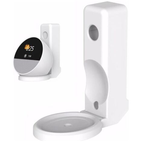 Wandspot-steckdosenhalter – Google-lautsprecherhalterung – Integriertes Kabelmanagement – ​​wandmontage – Kein Bohrzubehör – Kompatibel Mit Echo Spot (weiß)