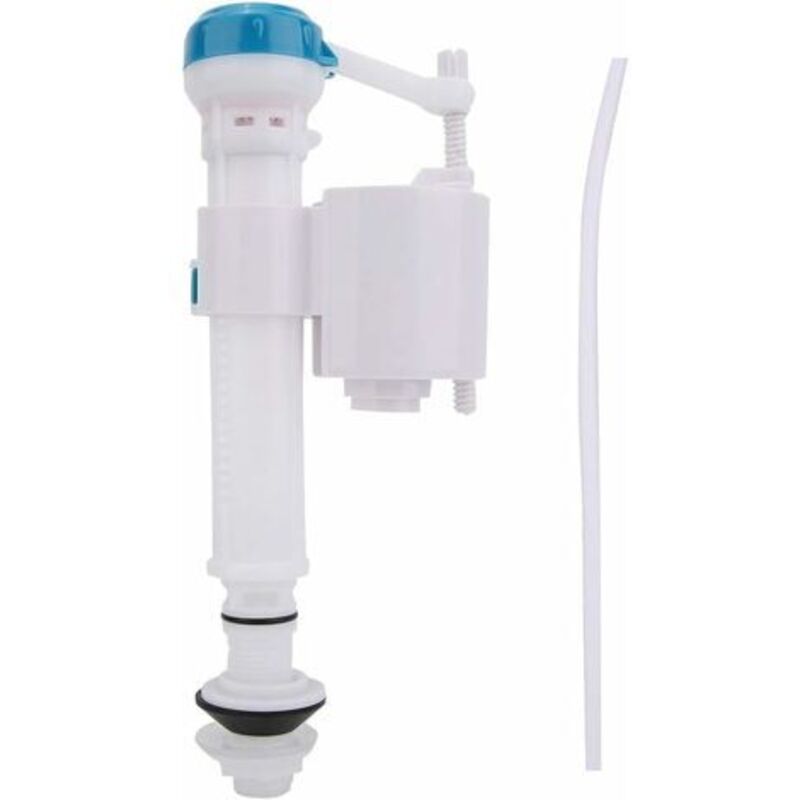 Robinet Flotteur Horizontal,robinet Flotteur Réversible Für Toilette, Vannes De Chasse D'Eau De Toilette Bouton Poussoir Vanne De Remplissage Double Chasse D'Eau Siphon Salle De Bain Bleu