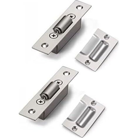 Edelstahl-türrollenriegel, Verdeckte Einsteckschlösser, Rollenriegel Für Schrank, Küche, Badezimmer, Schlafzimmer, Schränke, Möbel, 4 Sets