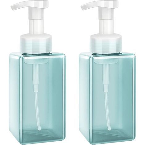 2 Pièces Moussant Distributeur De Savon, 450 Ml (15oz) Lotion Savon Moussant Pompe Boîteilles Vides, Savon Liquide Pour Les Mains Conteneurs Pour La Cuisine-
