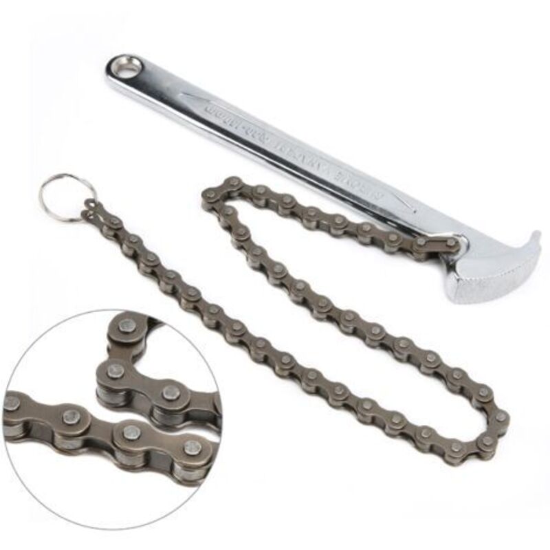 9-zoll-kettenschlüssel, Einstellbare Klemme, Umkehrbare Cliquet-kette, Halterung Für Den Filter An Der Wand, Maximaler Montagedurchmesser In Der Umgebung: 156 Mm