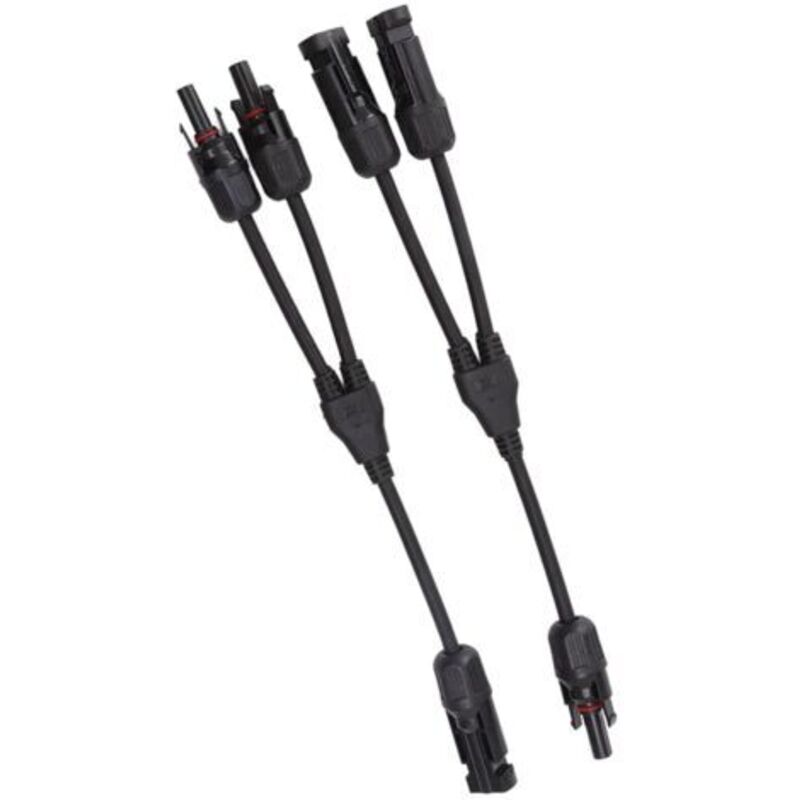 2 Stück Solar-y-stecker – 1000 V Dc-paralleladapter – Ip67 Wasserdicht – Uv- Und Hitzebeständig