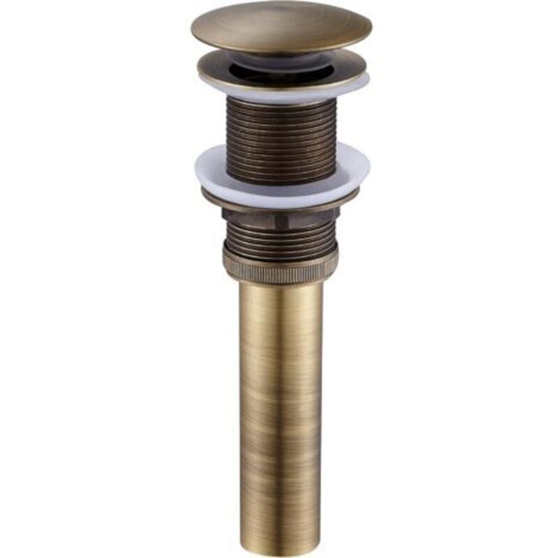 Pr Bonde De Vidange Pop Up Push Open Bouchon Pour Lavabo Évier Soupape De Vidange Salle De Bain En Laiton Couleur Bronze