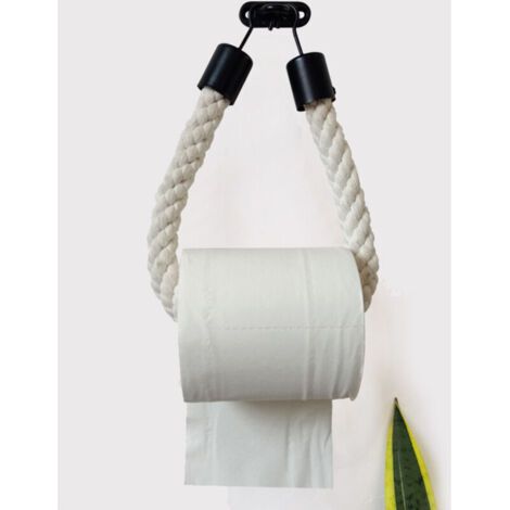 Kein Stanzen Von Eisenhaken, Handtuchhalter Aus Hanfseil, Rollenpapierhalter Für Küchenschlafzimmer An Der Wand, Toilettenpapierhalter