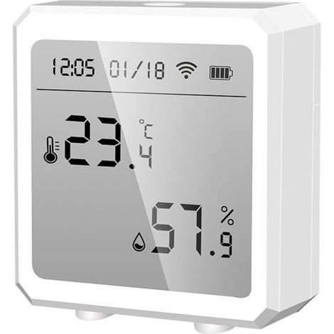 Temperatur- Und Luftfeuchtigkeitssensor, Wlan, Intelligentes Innenthermometer, Datumsanzeige, Numerischer Tuya-sensor