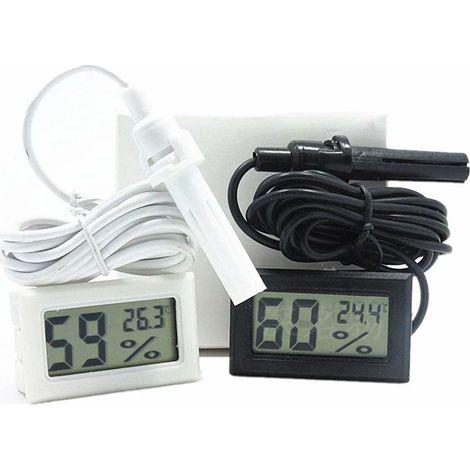 Mini Digitaler Bienenstocksensor Elektronisches Zählthermometer Hygrometer Bienengerät Schwarz Weiß Zufällig Tonchean