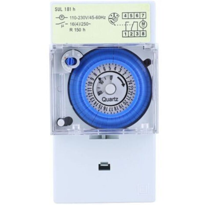 Mechanischer 181-stunden-timer, 24-stunden-quarztimer, Modulare Uhr, Relaisschalter, 110230 Vac 16 A