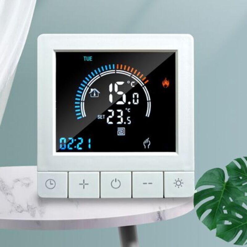 Numerisch Programmierbarer Thermostat Mit Kindersicherung, Lcd-thermostat Für Die Heizung Mit Ntc-sonde, Für Die Heizung Im Zimmer, Im Haus, Im Büro Und Im Hotel