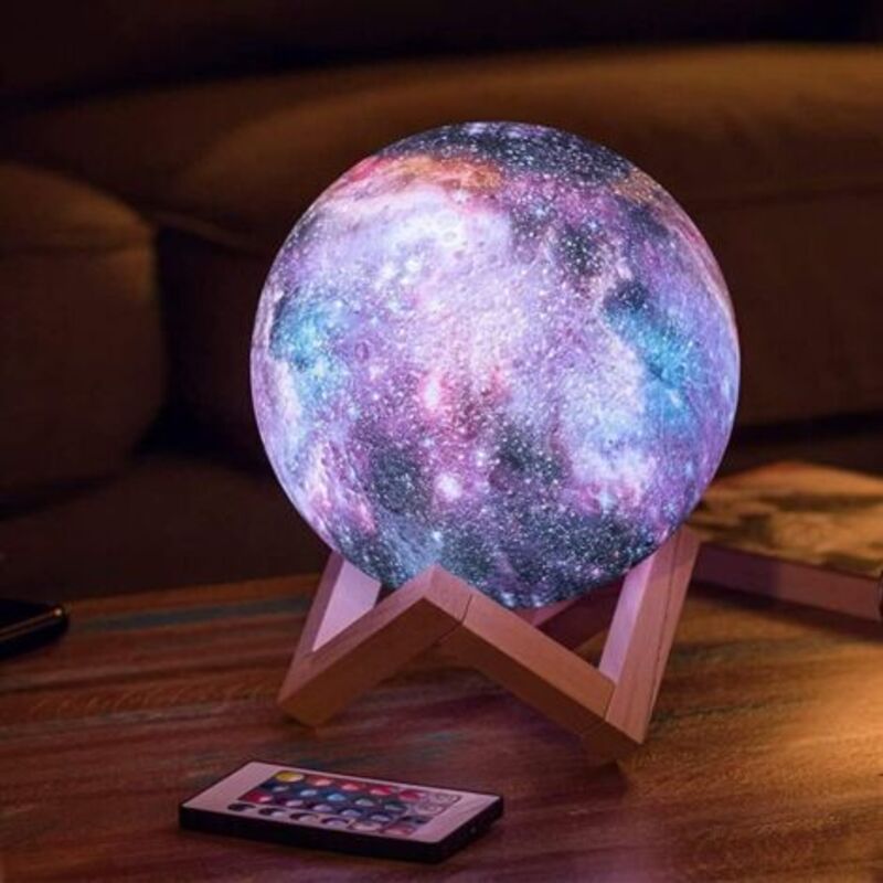 3d-led-veilleuse-lampe 15 Cm – Télécommande Tactile – 16 Farben – Stromversorgung Über Usb – Kinderzimmer-dekoration