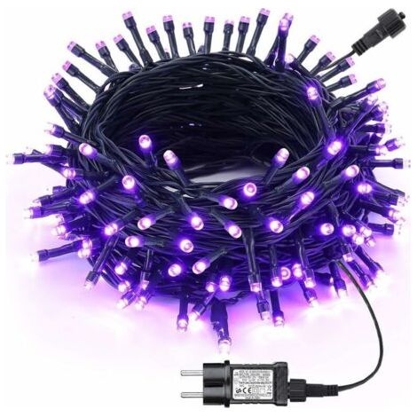 Außenlichtgirlande 20m 200 Led Wasserdicht – 8 Modi Mit Timer – Ip65 Für Drinnen Und Draußen – Halloween- Und Weihnachtsstimmung – Yoyo – 200led