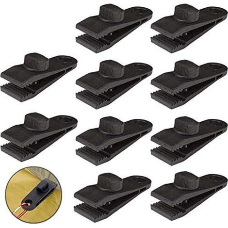 8 X 3 X 2,5 Cm Schlauchklemmen, Widerstandsfähige Lüftungsklemmen Für Außenbereiche, Camping Im Freien, Caravan-außenwände, Fahrzeugabdeckungen, Schwimmbadabdeckungen (10 Stück)
