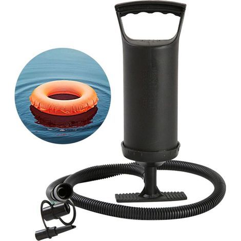 Doppelte Schnellluftpumpe, Manuelles Aufblasbares Werkzeug Für Schwimmring, Ball, Yoga-ball, Schwarz