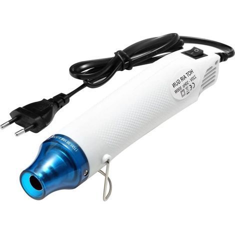 Mini-thermopistole 220 V, Tragbare Thermopistole Für Ausziehbare Folie, Thermoplastische Verstärkung, Möbel Aus Epoxidharz, Gaufrage, Basteln (weiß)