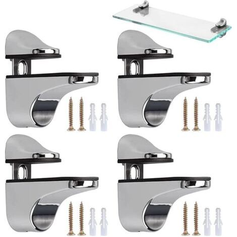 4-teilige Halterung Für Glasständer, Verstellbare Ständer Für Glasständer, Klemmhalter Für Glasständer, Mit Zubehör, Für Glasplatten Und Holz Von 2 Bis 23 Mm