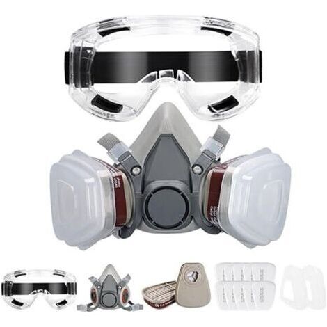 Maske Für Gasbetriebene Kerne Und Kamine – Halbmaske Für Gase Mit 40-mm-aktivkohlefilter Und Filter 6001cn (halbmaske)