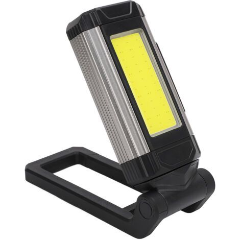 Faltbares Arbeitslicht Aus Aluminiumlegierung, 7 Modi, Cob, Wiederaufladbar Über Usb, Magnetisch, Tragbar, Mechanisch, Arbeitslicht Für Autoreparatur, Notfall, Grau, Dubuns