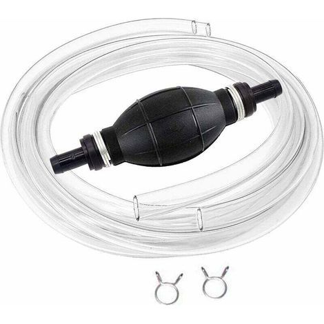 Manuell Pompe De Transfert De Carburant Avec 2m Siphon Tuyau Portable De Pompe Main Dbit Lev Siphon Pour Essence De Gaz Essence Diesel Huile Liquide Rservoir De Poissons