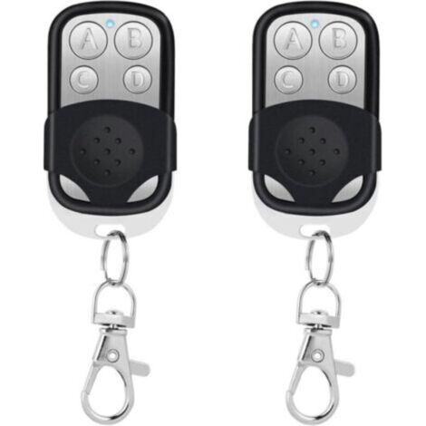 Universelle Garagentor-fernbedienung, 2er-pack. Universelle Kabellose Garagentor-fernbedienung, Kompatibel Mit 433,92 Mhz Frequenz (rolling Code), 4 Tasten, Für Türen