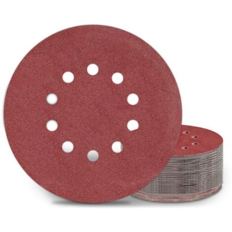 Glaspapierscheibe 150 Stück, 125 Mm Glaspapierscheibe 8 Tonnen, Glaspapier, Körnung 60, Zum Polieren, Rouilleentfernung, Endbearbeitung