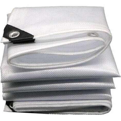 Aiperq Bâches (bricolage) - Bâche Armée De Protection 2x2m 230g/m² - Translucide / Transparente - Haute Résistance, Indéchirable Et Imperméable - Stabilisée Aux U.v - Bâche Armée Transparente 2 X