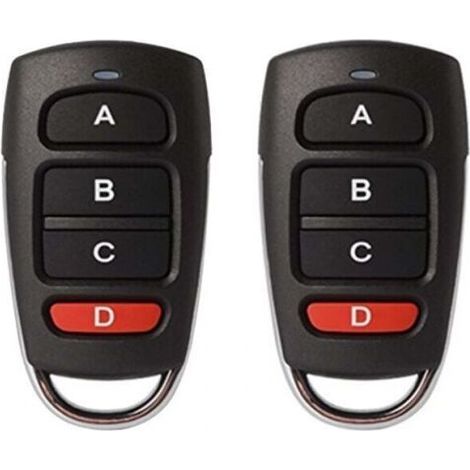 2 Stück (68,3 X 35,7 Mm) 433 Mhz Universal-tor-fernbedienung, Universal-tor-fernbedienung, Kabelloser Klon-duplikator