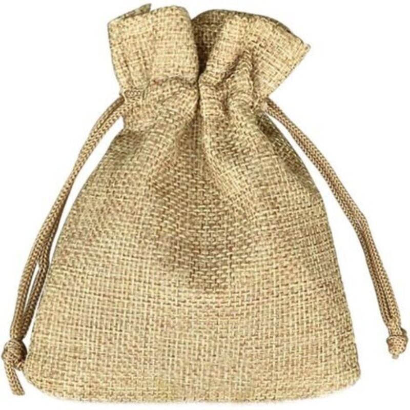 Pr 100 Stück Jutebeutel 7 X 9 Cm, Wiederverwendbare Geschenktüten, Sackleinenbeutel Mit Kordelzug Für Schmuck, Geschenk, Geburtstag, Party, Weihnachten, Hochzeit, Diy – Khaki