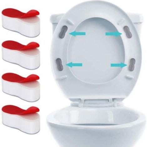 Toilettensitz-stoßstange Für Bidet-badezimmer (4er-pack) – 4,5 Cm X 2 Cm, Superklebende Wc-sitz-stoßstange Aus Gummi