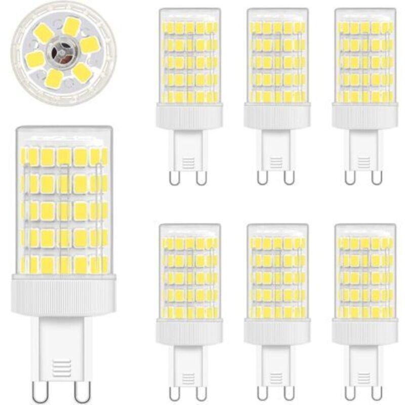 Ampulle G9 Led Weiß Froid, 10w Led G9 6000k Äquivalent Glühlampe 80w Lumière 900lm Lampe G9 Led Ac 220v Lumineux 360º Großer Winkel Von Faisceau 862835 Smd Nicht Dimmbar Lot De 6