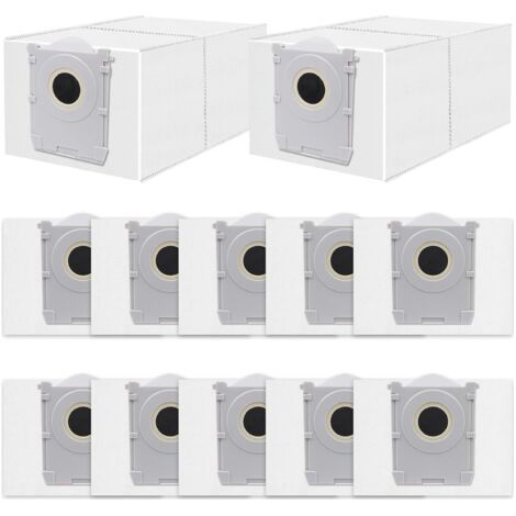 Packung Mit 12 Antibakteriellen Beuteln Für Ecovacs Deebot X8 Pro/t50/t30c Roboterstaubsauger – Effiziente Filterung – 3l Fassungsvermögen Ddb030041