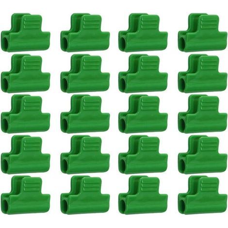 Packung Mit 20 Gewächshausfolien-befestigungsklammern, Laminierter Kunststoff, Klammern Für Unterstände, Banner, Rahmen Und Reihenabdeckungen, 11 Mm Durchmesser –