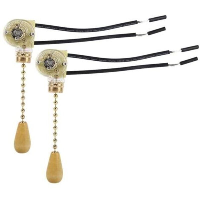 Zugschalter Für Deckenventilatoren – Langlebiges Material – Ersatz Für Wandleuchten Und Lampen – 2er-pack