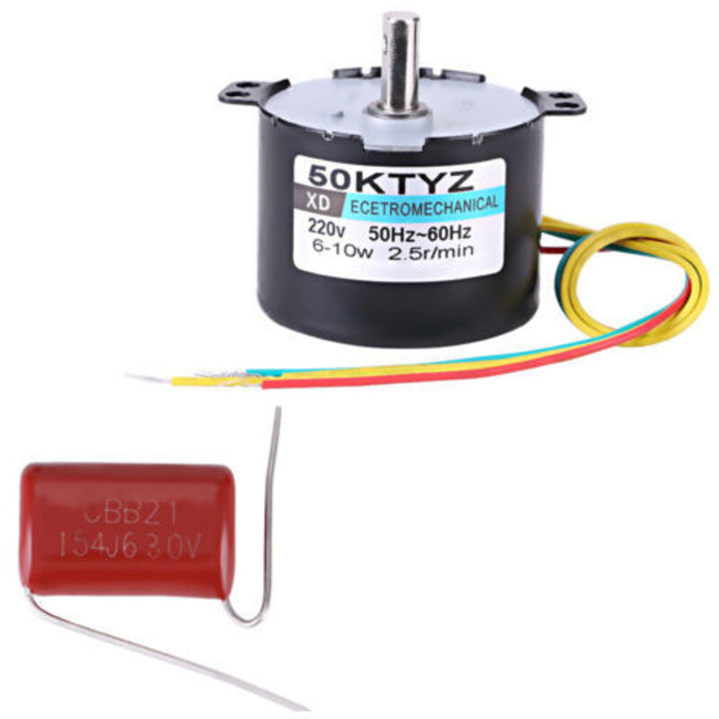 Ac220v 10w 0,5a Permanentmagnet-synchronmotor, Rechts-/linkslauf 2,5 U/min