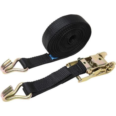 Lkw-seilspanner Bundler Doppelhaken Polyester-befestigungsgurt Verdickter Ratschenspanner, 5 Cm X 6 Meter