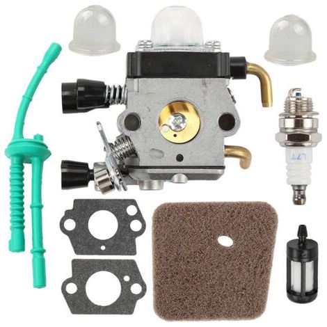 Vergasersatz Kompatibel Mit Den Modellen Stihl Fs55, Fs55r, Fs55rc, Km55, Km55r, Hl45, Fs38, Fs45 Und Fs46. Motorteile Und Zubehör Mit Luftfilter Und Kraftstoffleitungssatz.