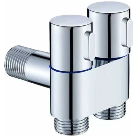 G1/2 0,2 Cm Dreiwege-dreieck-füllventil – Doppelhebel Für Präzise Steuerung – Langlebige Legierung Für Sanitärinstallationen