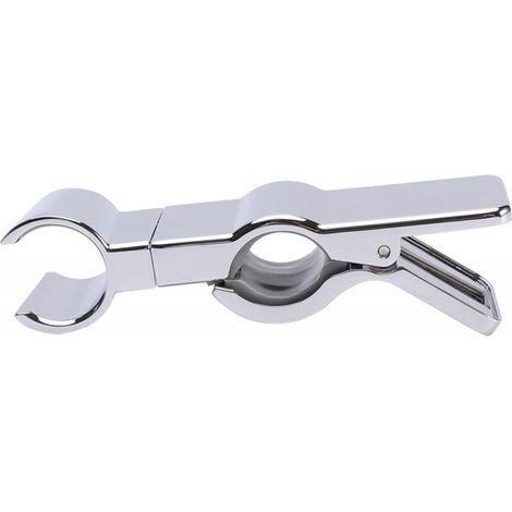1pc Handbrausehalterung, Duschkopfhalterung, Silber, Duschstangenhalterung Ohne Bohren, 35° Verstellbare Duschklemme