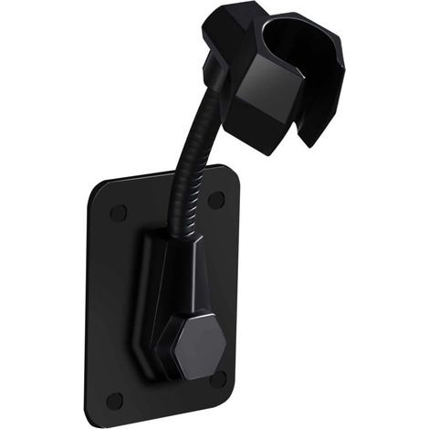 Duschkopfhalter, Stark Haftend, Um 360 Grad Drehbar, Verstellbarer Duschkopfhalter, Handbrause, Wandhalterung, Badezimmer-wandhalterung (schwarz)