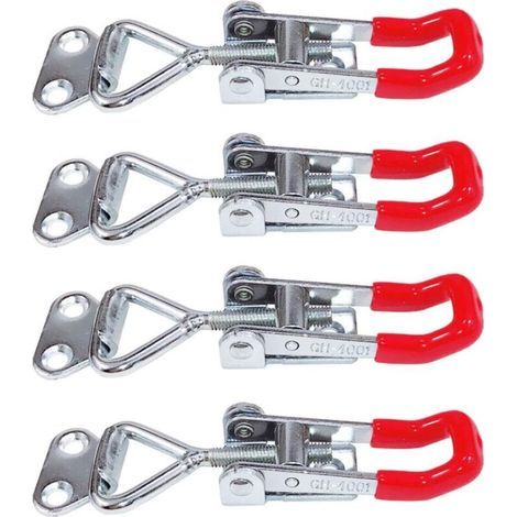 4 Stück Verstellbare Metall-kippklemmen, Knebelverschluss, Edelstahl-klinkenhebelverschluss, Robuster Riegel –