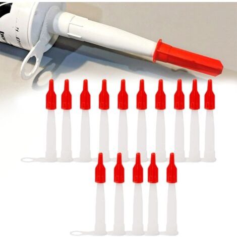 15-teiliges Dichtungsdüsenkappen-set, Bestehend Aus 15 Packungen Weißer Dichtungsdüsen Und 15 Packungen Roter Dichtungskapseln, Düsenkappen, Kunststoff