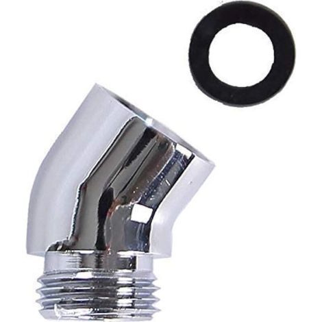 2 Eckstücke Für Handbrausen, Gewinde 1/2' Ig 1/2' Ag Und 50° Neigung (winkel01)