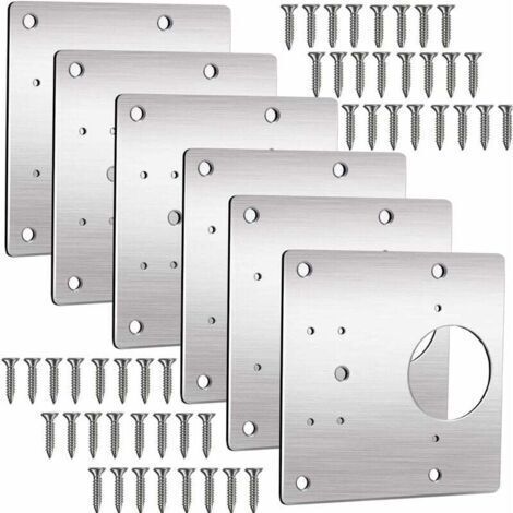 Scharnier-reparaturplatte, 9 9 Cm Schrankmöbel Schublade Fensterscharnier-reparaturset Für Küchenschrankscharniere Schranktür (6),versailles