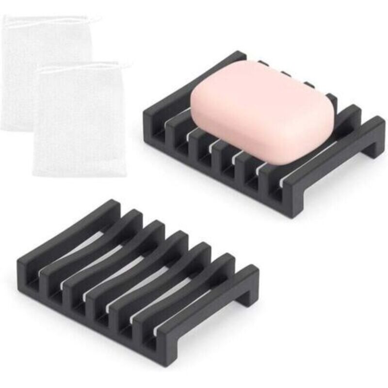 2 Stück Seifenschale, Seifenbox, Halterbox, Aus Silikon, Unzerbrechlich, Leicht Zu Reinigen, Geeignet Für Badezimmer, Küche